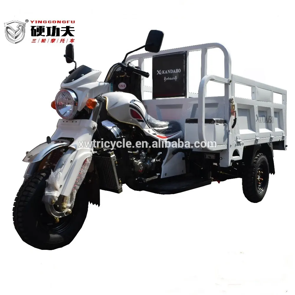 200cc Chongqing three wheel motorcycle cheap motorized gas powered three wheel cargo tricycle for sale