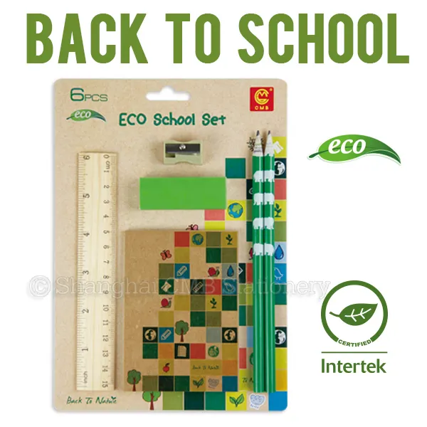 Écologiques — coffret cadeau scolaire pour enfants, aller à l'école, promotion