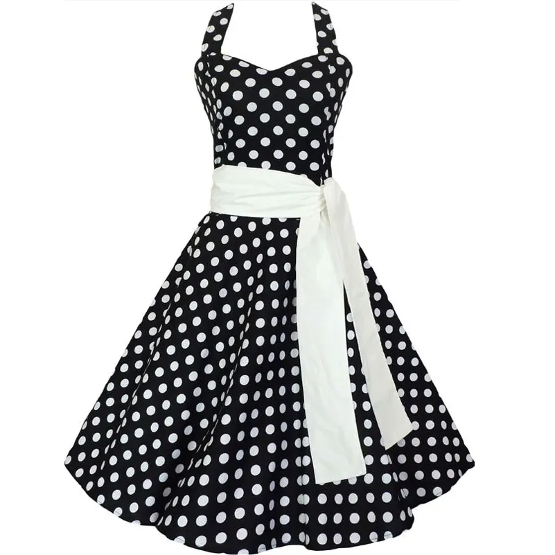 Vestido de baile rockabilly de talla grande, etiqueta personalizada, proveedor OEM