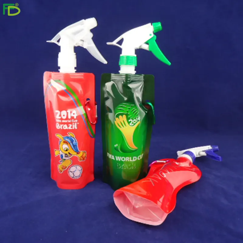 Garrafa de spray de plástico vazio de 500ml, para solução química e de limpeza, pulverizador de cabeça resistente, ajustável de fino a fluxo