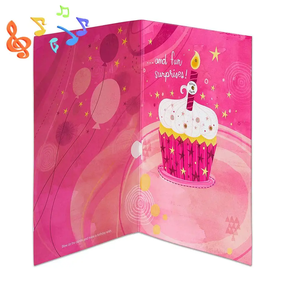 Buon compleanno 123 biglietto di auguri di musica carta di registrazione vocale biglietti di auguri per il compleanno di canto felice di musica di compleanno carte