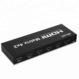 4Kx2K 3D <strong>4</strong> <strong>Input</strong> <strong>2</strong> <strong>Output</strong> HDMI Matrix 4x2 <strong>Video</strong> Switcher Support 1080P HDMI <strong>4</strong> in <strong>2</strong> Out HDMI <strong>Splitter</strong> With Remote Control - Product Image 2