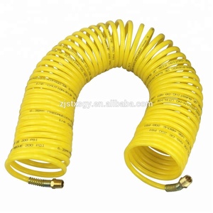 Recoil Nylon Air <strong>Hose</strong> for air Tools and air Compressors Applications, Nylon Recoil <strong>Hose</strong> 1/4x25ft - Product Image 2