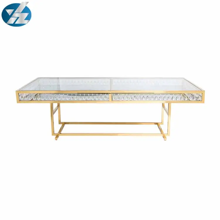 Wedding stainless steel table event rental dining table