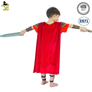 儿童复兴本土战士奇装异服万圣节角色扮演男孩表演服装