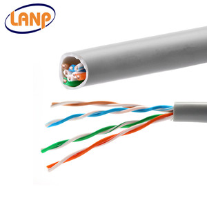 裸实心铜BC CU 24AWG 0.51毫米1000英尺<span class=keywords><strong>UTP</strong></span> 5e类电缆闭路电视卷线盒闭路电视引线