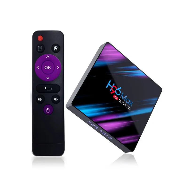 Caixa de tv smart h96 max, android 9 10, 4gb, 32gb, 64gb, conjunto inteligente, top box, atualização de firmware, otd, android, tvbox, h96max