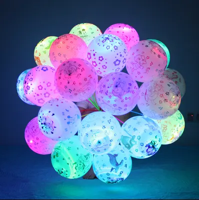 अनुकूलित चमकती एलईडी प्रकाश लेटेक्स गुब्बारे Wholesales