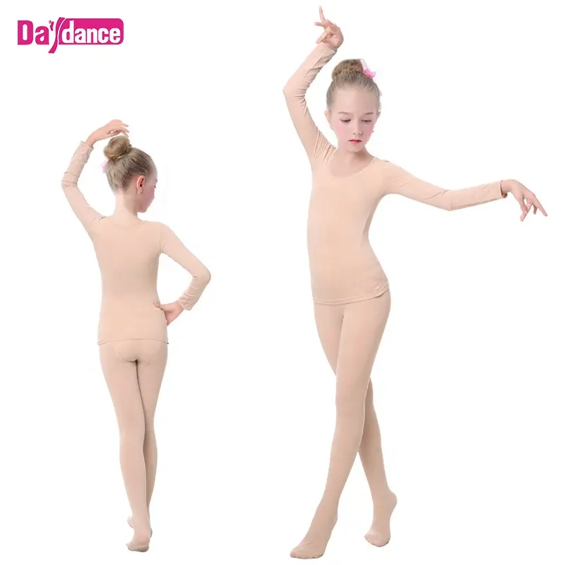 Las chicas de Ballet ropa interior térmica niños baile Base capa de traje