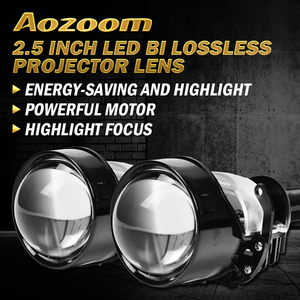 DLAND AOZOOM A5 BI LED projektör LENS 2.5 ", BILED ILE KOLAY KURULUM MÜKEMMEL IŞıN, ORIJINAL OS LED - Product Image 2