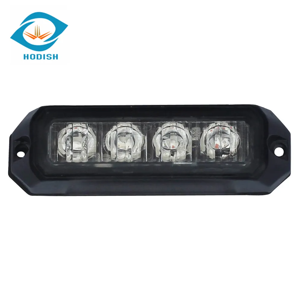 3 Watt 4 LED Emergenza Luce Stroboscopica per il Veicolo