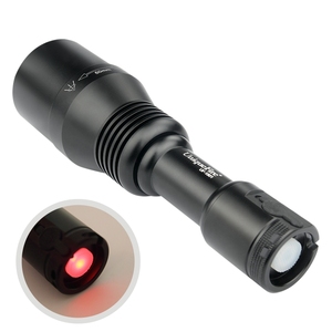 Lanterna led uniquefire de 1801, com zoom rápido de 50mm, as lâmpadas infravermelhas de 850nm, para caça
