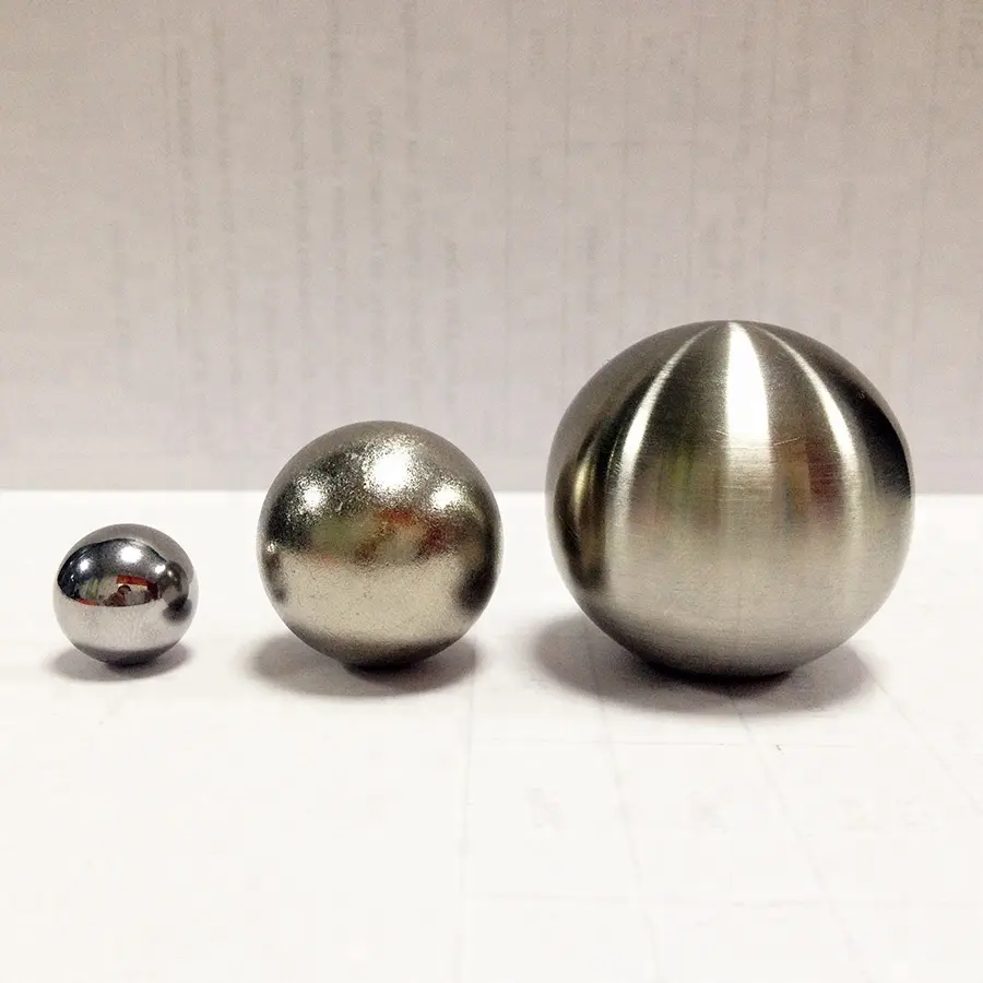 63mm ss304 brushed stainless steel sphere hollow ball