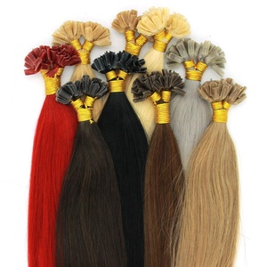 Wholesale 10A Thick Pre Bonded Keratin Nail <strong>U</strong> Tip Cutical Aligned <strong>Human</strong> Hair Extensions Straight Ombre Hair 14-28&quot; 1g/<strong>s</strong> - Product Image 1