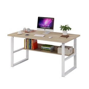 Instalação simples PC Computador Mesa de Escritório Em Casa Mesa de Estudo da Escrita e Estante Estante