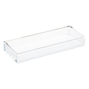 高品质长方形丙烯酸托盘与插入亮光托盘 - Product Image 1