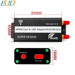 USB 2.0ポート-M.2 NGFFキー-Bワイヤレスモデムアダプターカード1 SIMスロット2アンテナ + 3G 4G LTE GSM WWANモジュール用保護ケース - Product Image 3