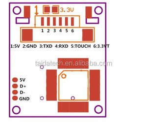 Mit Finger-Touch-Sensor Trigger signal Ausgang R307 Integriertes optisches Finger abdruck modul - Product Image 6