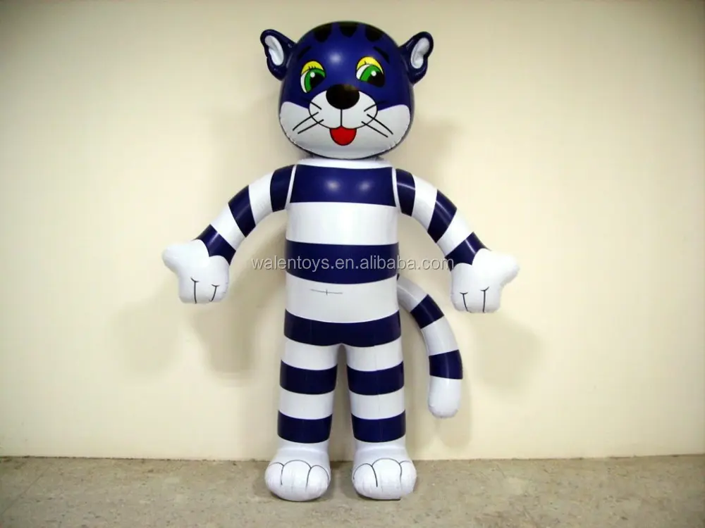 インフレータブル猫、インフレータブル青い猫、広告用インフレータブル漫画動物のおもちゃ