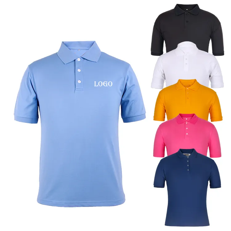 Marca qualidade china fábrica manga curta de alta qualidade 100 algodão pique design seu próprio personalizado camisa polo masculina