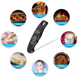 Termómetro inteligente de lectura instantánea, medidor de comida Digital de bolsillo impermeable con batería de retroiluminación incluida