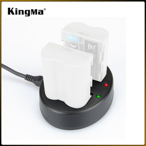 Kingma BM015-ENEL3E en-el3eマイクロusbポータブルバッテリー充電器デュアルチャンネル充電canon d90 <span class=keywords><strong>d80</strong></span> d300 d70 en-el3eバッテリー
