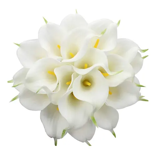 Calla Lily Bridal Wedding Bouquet Capi In Lattice Real Touch Mazzi di Fiori