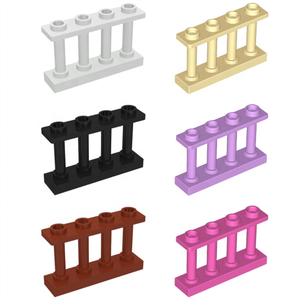 Smarts เด็กใหม่ของเล่นการเรียนรู้ของเล่น Enlighten building block อิฐรั้ว 1x4x2 ส่วน 1*4*2 บล็อก Spindled 4 Studs (เบอร์ 15332)