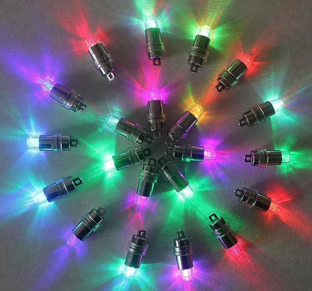 Multicolor LED Sommergibile Impermeabile Mini Luci Lampeggianti per Lanterna di Carta Balloon Cerimonia Nuziale Del Fiore di Halloween Festa Di Natale