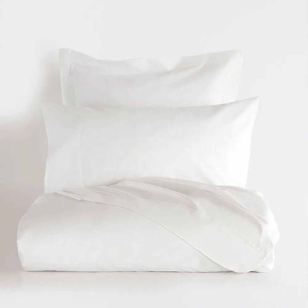 Set lenzuola bianche 800TC 100% cotone biancheria da letto lenzuolo piatto cotone