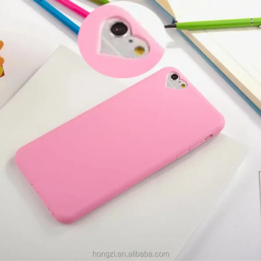 Case Cover untuk Apple Iphone 7 5 6 S 5 S SE 6 S Plus 7 Plus Ponsel Lembut TPU Silicon Shell Ultrathin Cute Pure Warna Kulit Kasus