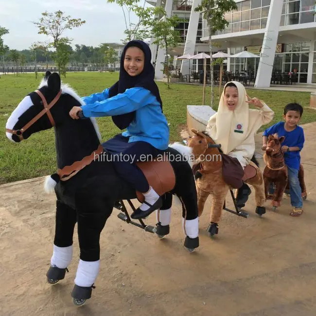 Funtoys CE mechanische lauf pferd für kinder