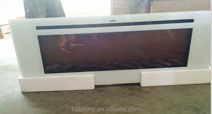 60 "Wand montage und eingebauter elektrischer Kamin 1520x140x550mm dekorative Protokolle Heizung elektrische Kamine