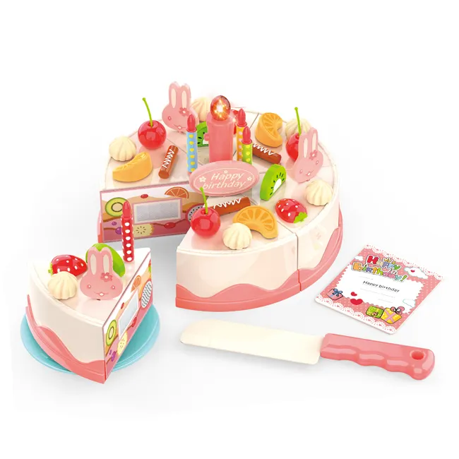 Jouets pour enfants en céramique, coupe de gâteau en plastique avec EN71 HC417711