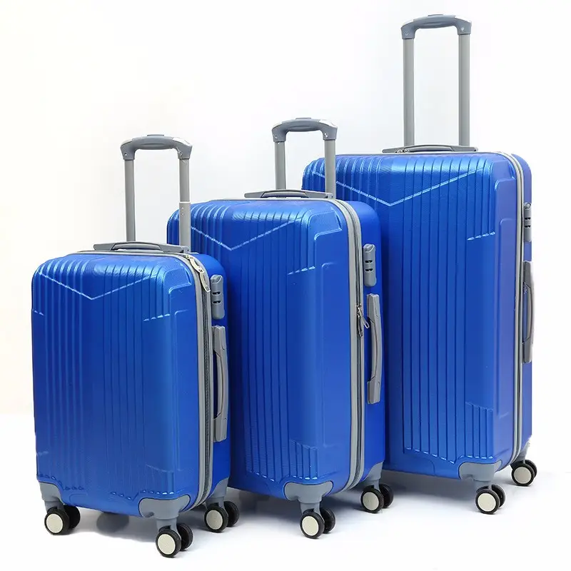 Maleta Trolley ligera, alta calidad 3pcs 20 "24" 28 "juego de equipaje de viaje, Urtralight Fashion ABS PC Trolley equipaje