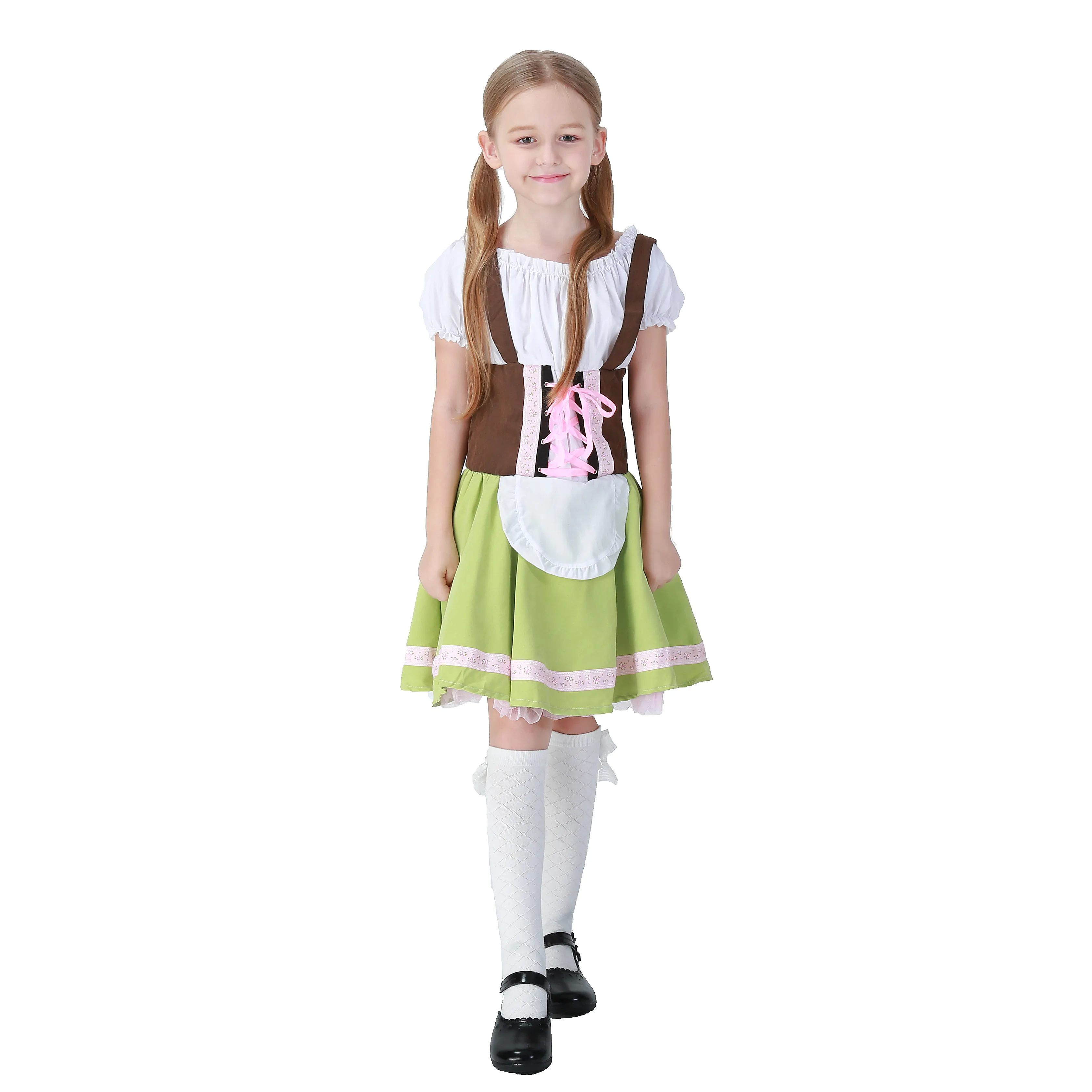 Nieuw Binnen Hoge Kwaliteit Kids Boerderij Meisje Kostuum Kids Oktoberfest Kostuum Bier Meisje Sexy Kostuum