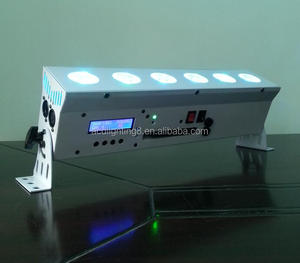 Hot 6*18w Remote <strong>Control</strong> Battery Powered Wireless <strong>Dmx</strong> Stage <strong>Led</strong> Rgbwauv Stage Wall Washer bar Uplights <strong>for</strong> Sale - Product Image 3