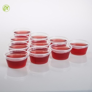 1.5 2 5 ons 3GRID sos kabı porsiyon kupası şeffaf plastik Jello Shot sufle kapaklı kupa - Product Image 3