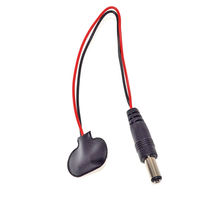 Okystar OEM/ODM PP3 9V Snap Clip电池连接器<span class=keywords><strong>5.5</strong></span> x 2.1毫米mm DC插孔插头