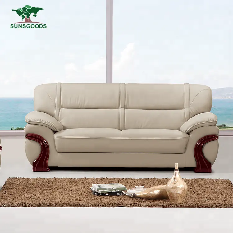 Высококачественные кожаные сиденья для гостиной, набор диванов из натуральной кожи, натуральное дерево