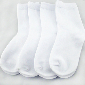 Süblimasyon baskı için % 100% Polyester ucuz beyaz çoraplar - Product Image 1