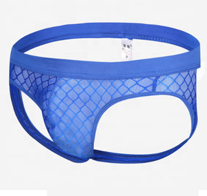 Yeni stil toptan özel etiket markalı homo eşcinsel erkek see through mesh <span class=keywords><strong>net</strong></span> seksi sıcak ve rahat jock kayış külot