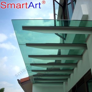 SmartArt metal <strong>door</strong> <strong>canopy</strong> oem customized smartart aluminum s s304 or 316 <strong>canopy</strong> hotel front <strong>door</strong> aluminum tempered glass <strong>canopy</strong> iso9001 clear frost tinted