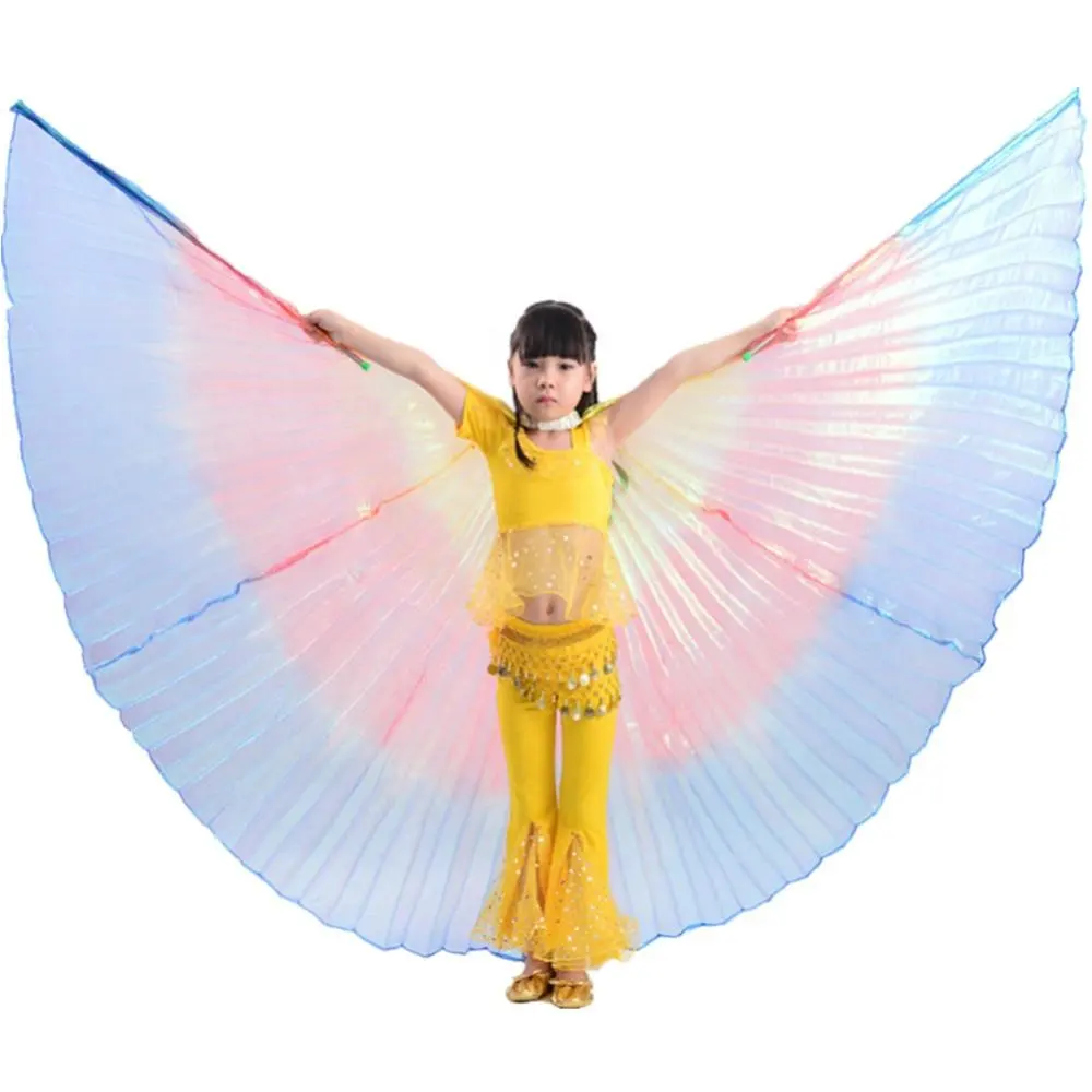 Bestdance-disfraces de Halloween para niños, 14 colores, alas de Isis para danza del vientre