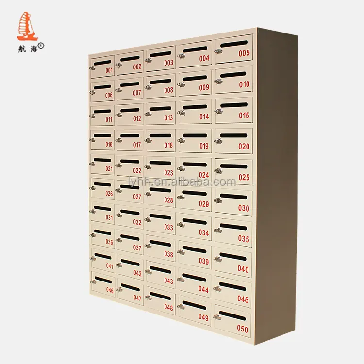 Commercial Furniture Cast Iron Wall Mounted Locking Office Mailboxes
