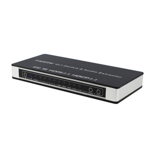 Conmutador HDMI de 4 puertos 4K @ 60Hz Conmutador HDMI 4x1 con extractor de audio HDMI V2.0 HDCP2.2 - Product Image 3