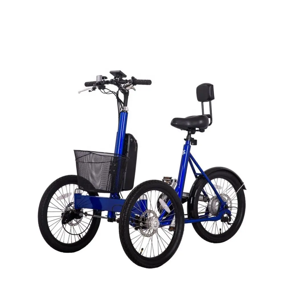 3 wheel cargo bike 250W 36V electric shopping tricycle