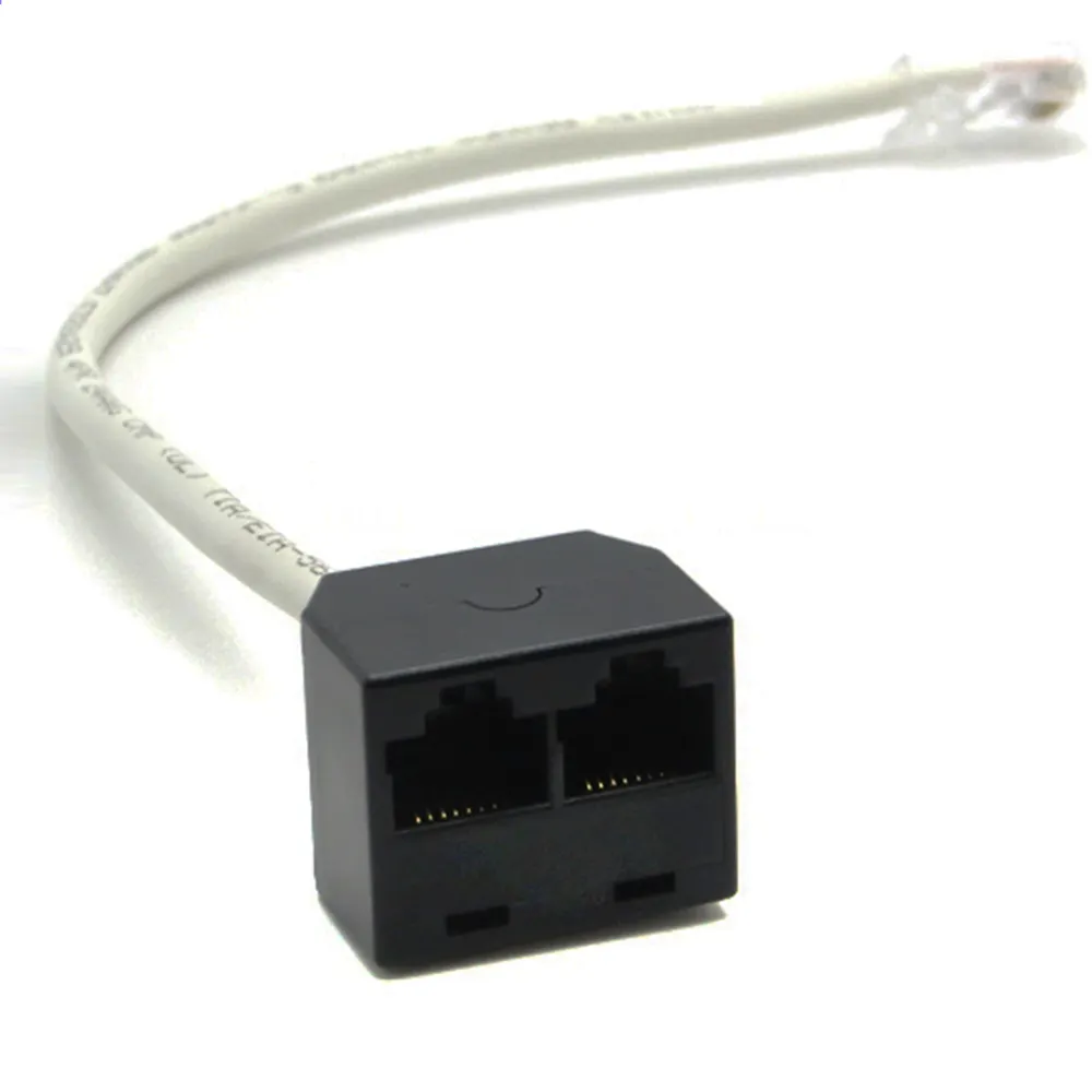 RJ45 Male to RJ45 Female Socket Adapter Network Lan Cable Extended Cale Splitter