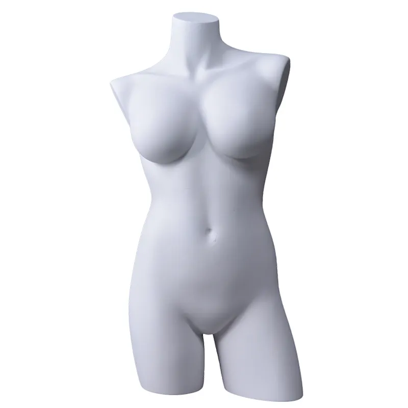 Commercio all'ingrosso bianco di modo opaco custom design sexy metà del corpo della biancheria intima in fibra di vetro femminile torso mannequin