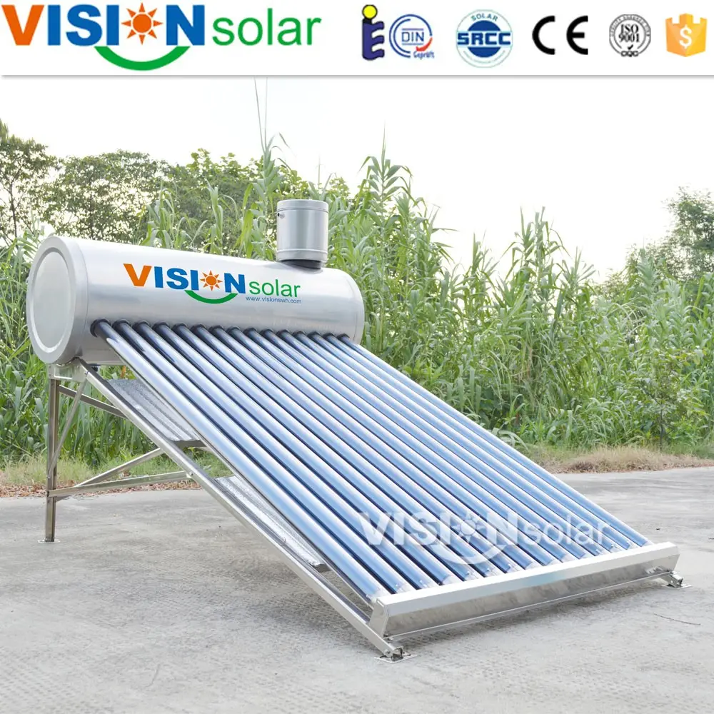 Affiliate partners full stainless steel vacuum tube solar water heater no pressurized